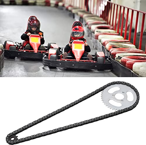 BAFOVY T8F Ruota Dentata, Set Dentata Catena di Trasmissione Acciaio Pignone Anteriore e Posteriore + Catena 11T 44T per Go-kart Modificati ATV Mini Moto