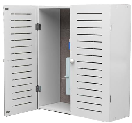 LIKANGLONGJU Protection pour Chauffe-Eau à Gaz, Grille Cache Radiateur Mural, Armoire de Rangement en PVC, Idéale pour la Maison, Le Bureau(40x40x20cm/16x16x8in)