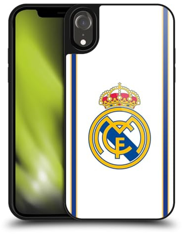 Head Case Designs Offizielle Real Madrid CF Rückblick 99/00 Weiß Retro Gel Armour Hülle [Militärischer Schutzgrad] kompatibel mit Apple iPhone XR
