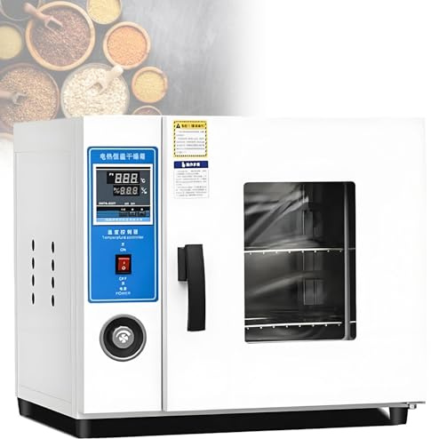 GLBMXDD Digital Vacuum Drying Oven 15/40L,Electric Heating Constant-Temperature Blast Oven with Digital Controller & Vacuum Gauge, for drying of items 15L