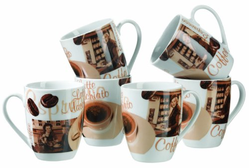 Mäser, Serie Latte Macchiato, Kaffeebecher 280 ml, Tassen im 6-er Set
