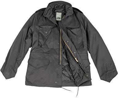 Mil-Tec US Feldjacke M65 T/C mit Futter • Klassische Militärjacke mit herausnehmbarem Thermo-Liner • Army Jacke mit 4 Pattentaschen • Übergangsjacke Herren • Outdoor Arbeitsjacke