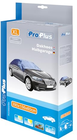 ProPlus Dachabdeckung XL für Auto – Schutz vor Schnee, Feuchtigkeit und Schmutz – Größe 390x156x60 cm – Blau