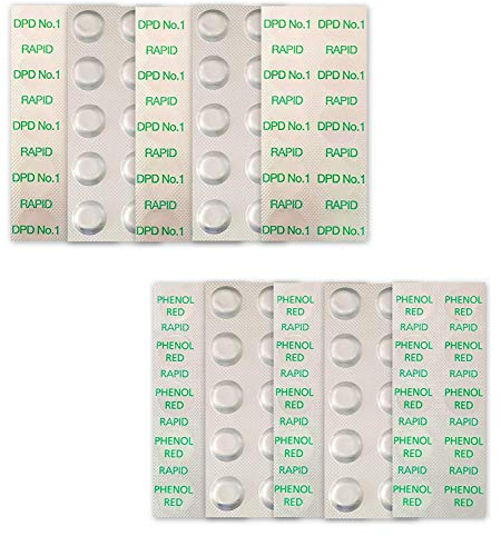 well2wellness Messtabletten Pool | Wassertest | Pool Tester | Pooltester | pH-Chlor Tester | pH Tester | Genaue Ergebnisse | Chlor + pH - 2 x 50 Testtabletten