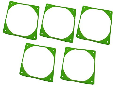Akust 92mm Green Anti-vibration Fan Gasket 5 PCS