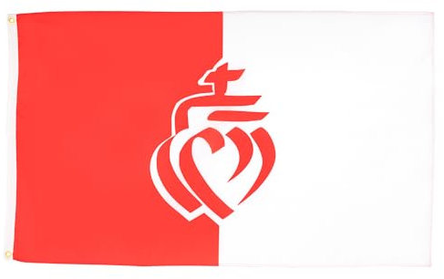 AZ FLAG - Bandera Departamento De Vendea - 150x90 cm - Bandera Vendée - Francia 100% Poliéster Con Ojales de Metal integrados - 110g - Colores Vivos Y Resistente A La Decoloración