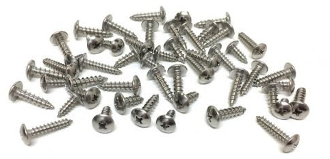 50x Verkleidungsschrauben Set Chrom M4 M5 – Schraubensatz passend für Roller, Motorrad, Quad, M5 x 12mm, M5 x 20mm, M4 x 12mm, M4 x 20mm – Hochwertige Blechschrauben