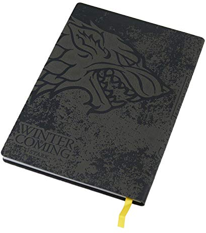 Game of Thrones SR72435 Notizbuch Stark und Targaryen Flexi-Cover A5, Schwarz