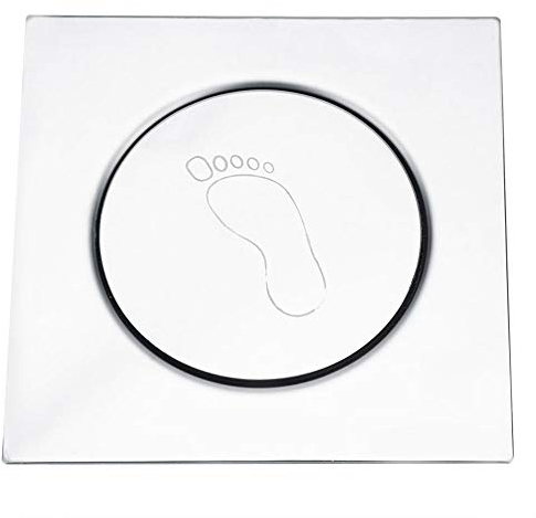 FTVOGUE Tapón de Drenaje, Pedal de Acero Inoxidable Tipo de Rebote Tapón de Drenaje Rejilla de residuos Filtro para baño Aseo Lavadero Baño Cocina(02)