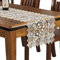 Lace Floral Stickerei Tischläufer, Polyester Rechteck Transparent Dresser Schal für Home Dining Room Tabletop Dekoration, 40 x 90 cm, Beige