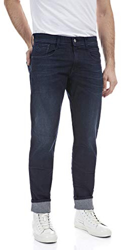 Replay Herren Jeans mit Power Stretch, Blau (Dark Blue 007), 30W / 30L