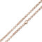 MATERIA Damenkette Rosegold ohne Anhänger - 925 Silber Erbskette 4mm vergoldet K60-60 cm