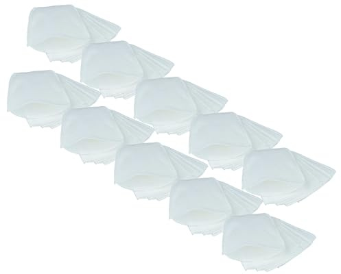 vhbw 50x Staubsaugerbeutel kompatibel mit Makita BCL180 Staubsauger - Mikrovlies, Weiß