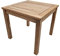 Spetebo Beistelltisch aus Teakholz in 50 cm - unbehandelt - Kleiner Gartentisch aus Massivholz - Tisch für Garten Terrasse Balkon Pflanzen Blumen Deko