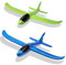 2 Stück Styroporflieger, Manuelles Werfen Segelflugzeug, Schaum Flugzeug Spielzeug, Kinder Modell Segelflugzeug, Sportarten Outdoor Spielzeug