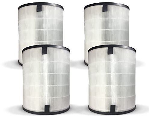 Comedes Filter für Levoit LV-H133 Luftreiniger, einsetzbar statt LV-H133-RF. HEPA & Aktivkohle Kombifilter (4 Stück)