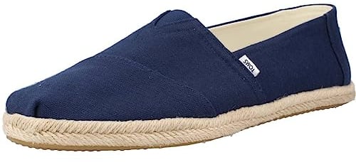 Toms Rope Alpargata Navy Espadrilles Men Blue Sandal - UK 11