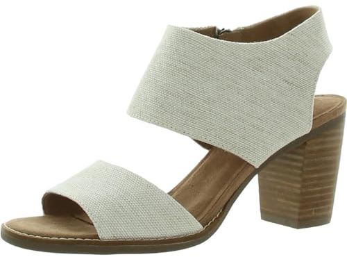 TOMS Damen Majorca Platform Sandale Mit Absatz, Natur, 38 EU