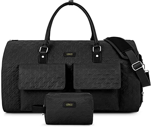Bolsa de Ropa Convertible para Viajes para Mujeres y Hombres, Juego de 3 Piezas, a1-Negro