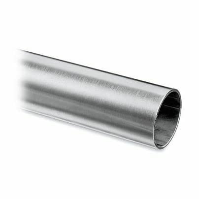 Edelstahlrohr 304L geschliffen Korn 220 – Ø42,4 mm x 2 mm x 1 Meter
