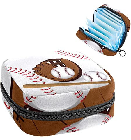 Aufbewahrungstasche für Damenbinden, Menstruationstassen-Tasche, Perioden-Tasche, Organizer für weibliche Pads, Tampons, Baseball-Handschuh Sport