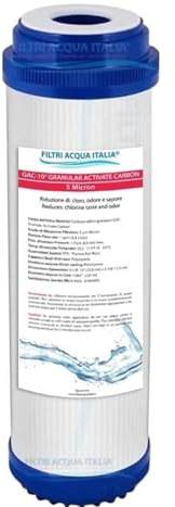 Cartuccia Filtro Carbone Attivo Granulare GAC 10” Filtri Acqua Italia