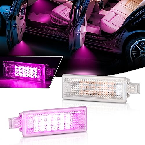 OZ-LAMPE LED Kofferraumbeleuchtung,Einstiegs Fußraum Innenraum für BMW E81 E87 E60 E61 E63 E64 E65 F01 F02 X5 E70 X6 E71 Z4 E85 E86,Einstiegsbeleuchtung mit Canbus 2 Stück