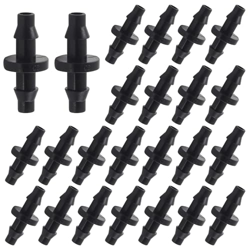 UCLEVER 200 unidades de conexiones de riego por goteo para mangueras de 4 mm, conexiones de manguera de agua, césped de jardín