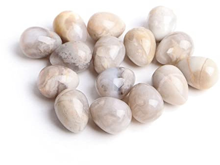 Drucktastenschalter 20 mm natürlicher Ei-Kristall, -Massage-Ei-Anhänger, Anhänger, Herstellung, Dekoration, wunderschöner Kristall Drucktastenschalter ( Color : White Crazy Agate , Size : 1pc egg )