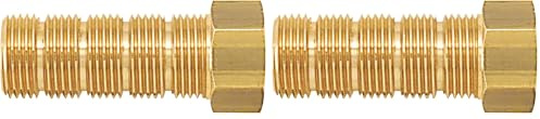 Mamelon laiton égal mâle-femelle 20x27 Longueur 38 mm (Lot de 2)