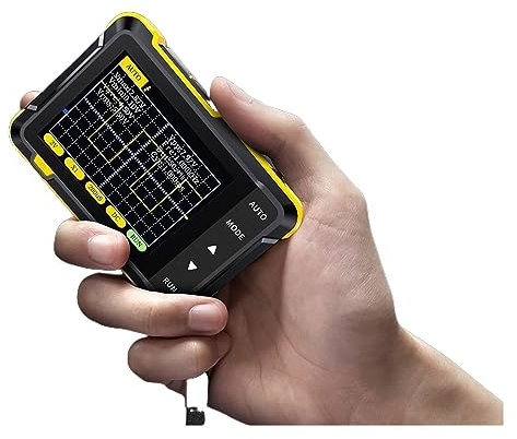 EBAYTV Oscilloscope Mini oscilloscope numérique Portable 2.5MSa/s 200KHz Sortie de Bande passante analogique Outil de Mesure d'électricien(B)