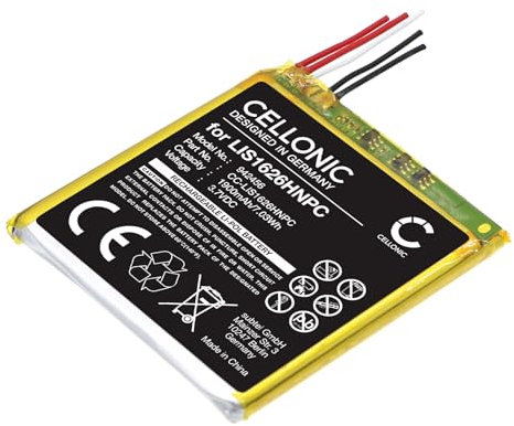 CELLONIC, Akku für mp3 Player kompatibel mit Sony NW-WM1Z, NW-WM1A, 1-853-588-15, LIS1626HNPC (3.7V, 1900mAh)