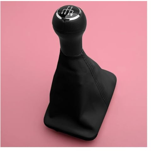 Auto Schaltknauf Für VW Für Käfer 1998-2002 2003 2004 2005 2006 2007 2008 20092010 1C0711113N Gamasche Manschette Manueller Schaltknauf Schwarz 5 Geschwindigkeit Auto Shifter Adapter