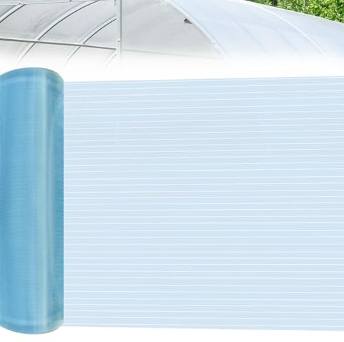 Quaocens Polycarbonat-Dachplatten, 4,6 m x 1,2 m, transparente Gewächshausabdeckung, UV-beständig, isoliert, für Pergola und Gartenarbeit