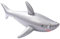 Tiburón hinchable realista, flotador inflable para piscina con tiburón | Tiburón hinchable para animales | Flotador para piscina con tiburones, decoración de fiesta de tiburón, elegante
