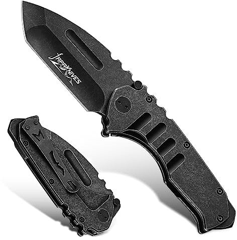 Japaknives Taschenmesser Klappmesser Robuste 5 mm Dicke Tanto Messer Outdoor Tragbares EDC Messer für Camping Survival Angeln Geschenk für Männer