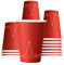 Mecup Bicchieri in Carta Natalizi, Bicchieri Monouso Biodegradabili, 100 Pezzi, Tazza Caffè di Natale 200 ml, Usa e Getta, Per Bevande Calde e Fredde, Fantasia Natalizia. Fantasia: Rosso