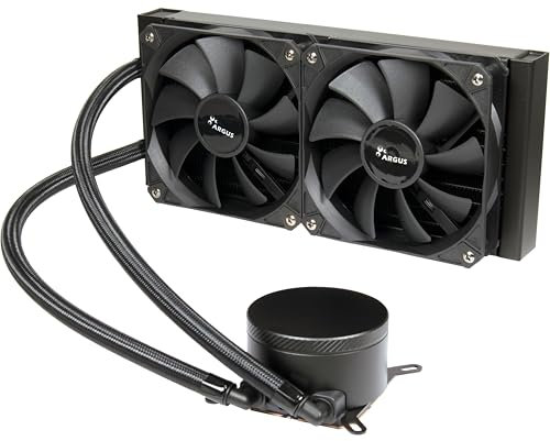 Inter Tech 240mm AIO Wasserkühlung mit Doppelkammer-Pumpe und Wärmeleitplatte aus Kupfer