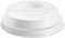 Monouso | 100 Tapas con Agujero PS para Vasos Cartón 7Oz Blanca Ø7,2cm, Tapas para Vasos, Comercio, Tiendas, Eventos