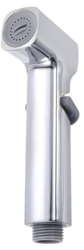 sourcing map Bidet Sprayer, Pressurized Handheld Bidet Sprayer for Toilet, Jet Spray Bidet Attachment Bidet Toilet Sprayer Head for Kitchen Bathroom Toilet Flushing Washing, Right Angle, Silver