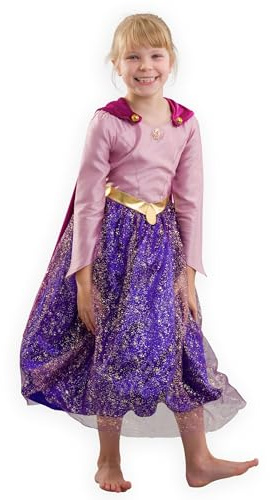PRETEND TO BEE Princess Dresses, Ages 7-8, Dress Up Costumes for Kids, Cinderella, Rapunzel, Sleeping Beauty, Snow White, & The Little Mermaid