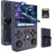 R36 MAX Retro Handheld Game Console with 128GB TF Card, 22000+ Preloaded Games, Portable Gaming Device for Retro Gaming Enthusiasts, Supports over 40+ gaming platforms, 4.0 Inch IPS Screen (GRAY)