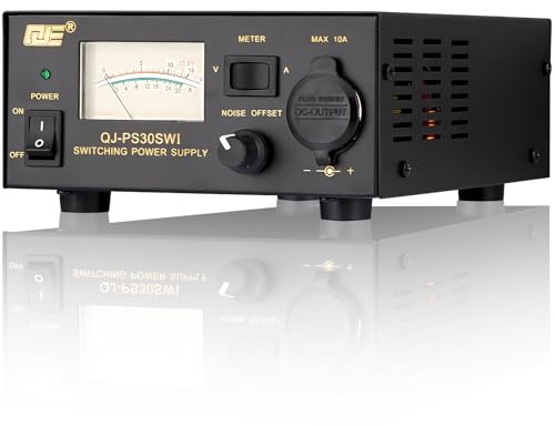 13.8V 30A DC Power Supply for Ham Radio,Regulated Bench Power Supply with Noise Offset,Analog Lab AC to DC Switching Converter,Cigarette Plug Socket,Powering CB VHF UHF HAM Amateur Radio