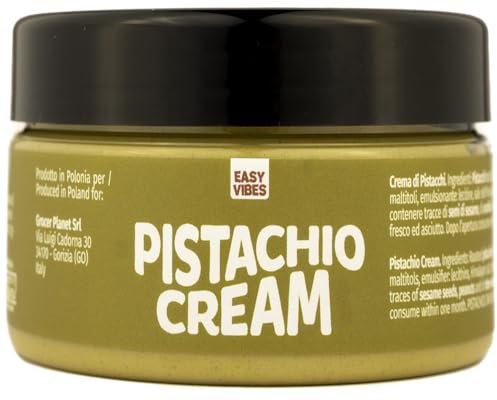 Easy Vibes - Crema Spalmabile al Pistacchio (200g) | Senza Olio di Palma | Senza Zuccheri Aggiunti | Solo Ingredienti Naturali | Vegana