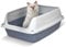 Snugsy Katzenklo Katzentoilette Offen Mit Hohem Rand Ohne Deckel 45 x 34 cm M Grau