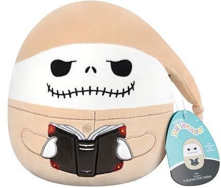 Squishmallows Original 8-Inch Disney Jack Skellington in Pyjamas – Official Jazwares Plush (Little)
