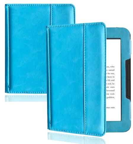 WYZZCY Étui pour liseuse Nook GlowLight 4 (2021) / Nook GlowLight 4e (2022) 6 en cuir synthétique de qualité supérieure avec fermeture magnétique (bleu ciel, Nook GlowLight 4e (2022))