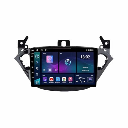 Stereo Radio para Opel Corsa E 2014-2019 Opel Adam 2013-2016 9 Pulgadas Android 15 Coche Stereo con BT GPS WiFi Radio Backup Camera para, 8 Core 8G+256G