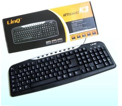 EXSAL LINQ Tastatur Multimedia it-k3 USB 104 Tastatur