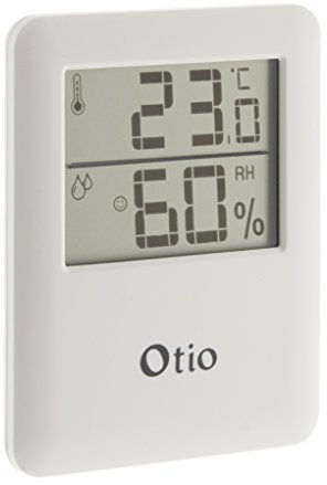 Otio - Thermomètre hygromètre intérieur blanc magnétique